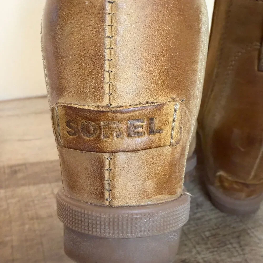Sorel Boots Womens 6.5 Joan of Arctic II hidden Wedge Chukka Ankle Top shoes - Picture 6 of 9